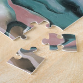 Golven in Abstracte kunst van het harmonische acry Legpuzzel (Zijkant)