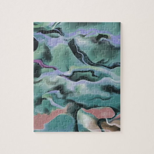 Golven in Abstracte kunst van het harmonische acry Legpuzzel (Verticaal)