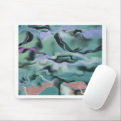 Golven in Abstracte kunst van het harmonische acry Muismat (Met muis)