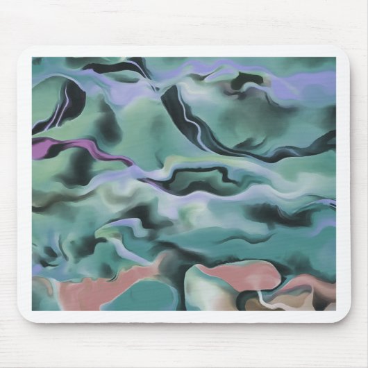 Golven in Abstracte kunst van het harmonische acry Muismat (Voorkant)