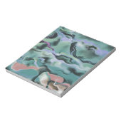 Golven in Abstracte kunst van het harmonische acry Notitieblok (Linkerzijde)