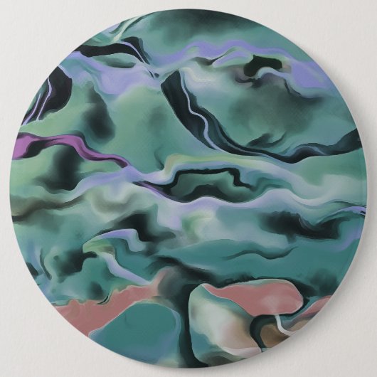 Golven in Abstracte kunst van het harmonische acry Ronde Button 6,0 Cm (Voorkant)