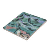 Golven in Abstracte kunst van het harmonische acry Tegeltje (Zijkant)