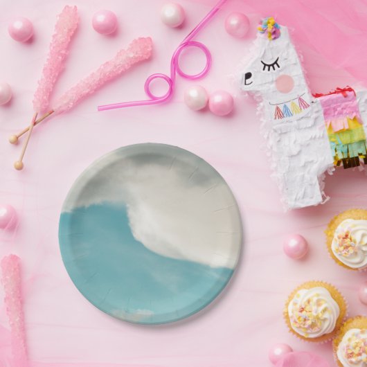 golven in alle opzichten papieren bordje (Feest)