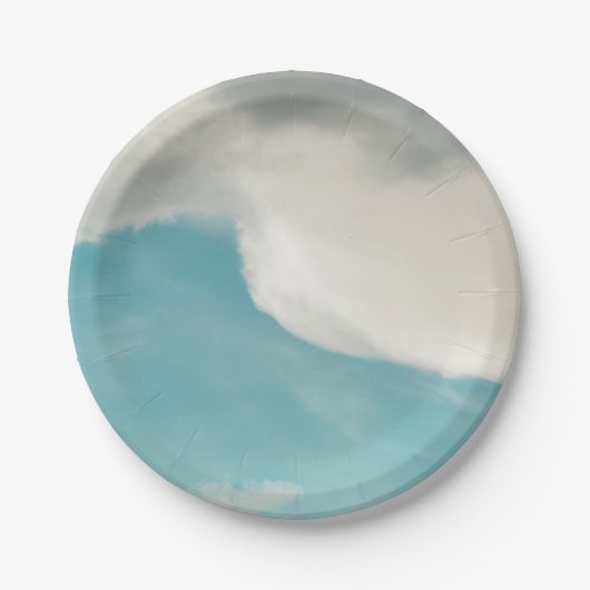 golven in alle opzichten papieren bordje (Voorkant)