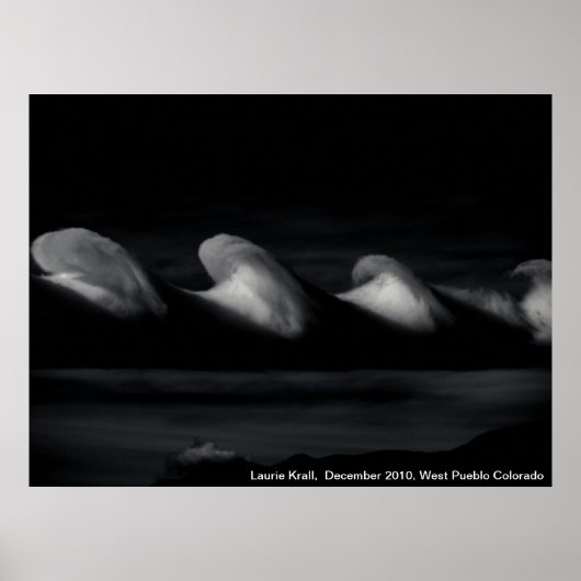 Golven in de hemel poster (Voorkant)