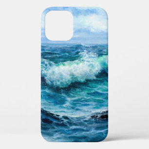 Golven in de oceaan. Modern Impressionisme, modern Case-Mate iPhone Case