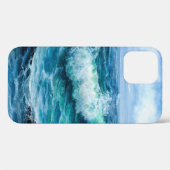 Golven in de oceaan. Modern Impressionisme, modern Case-Mate iPhone Case (Achterkant (horizontaal))