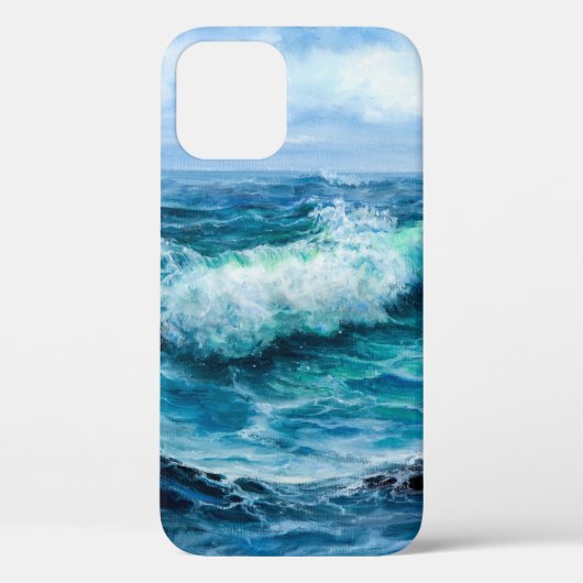 Golven in de oceaan. Modern Impressionisme, modern Case-Mate iPhone Case (Achterkant)