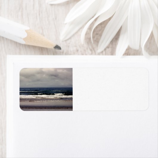 Golven in de Stille Oceaan Etiket (Insitu)