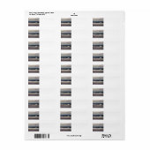 Golven in de Stille Oceaan Etiket (Full Sheet)