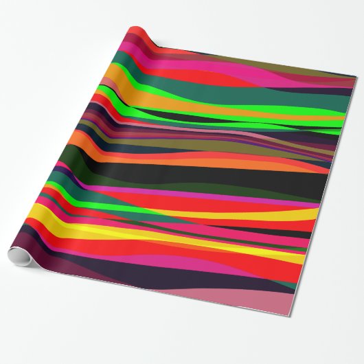 Golven in een Wonder Ocean Cadeaupapier (Uitgerold)