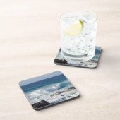 Golven in Maui, Hawaï Landschapsfotografie Bier Onderzetter (Rechterzijde)