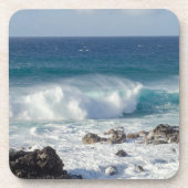 Golven in Maui, Hawaï Landschapsfotografie Bier Onderzetter (Voorkant)