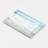 Golven in Olie Elegante Handgeschreven Naam Sjablo Post-it® Notes (Schuin)