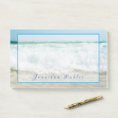 Golven in Olie Elegante Handgeschreven Naam Sjablo Post-it® Notes (Op bureau)