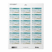 Golven in olie Handgeschreven Script tekst Chique  Etiket (Full Sheet)