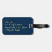 Golven kruipen in het Zonnestrand Landschap Bagagelabel (Achterkant horizontaal)