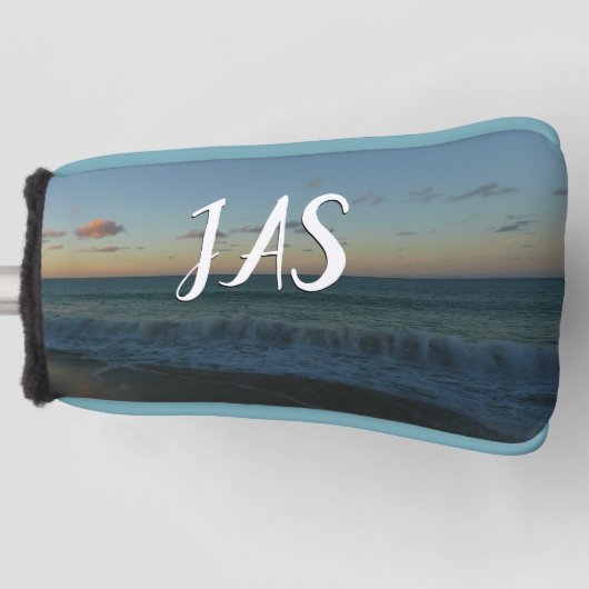 Golven kruipen in het Zonnestrand Landschap Golfheadcover (Voorkant)