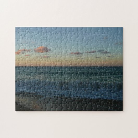 Golven kruipen in het Zonnestrand Landschap Legpuzzel (Horizontaal)