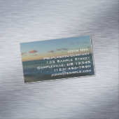 Golven kruipen in het Zonnestrand Landschap Magnetisch Visitekaartje (Voorbeeld)