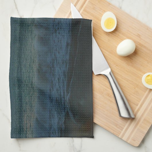 Golven kruipen in het Zonnestrand Landschap Theedoek (Quarter Fold)