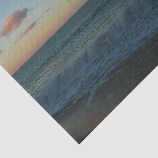 Golven kruipen in het Zonnestrand Landschap Tissuepapier (Detail)