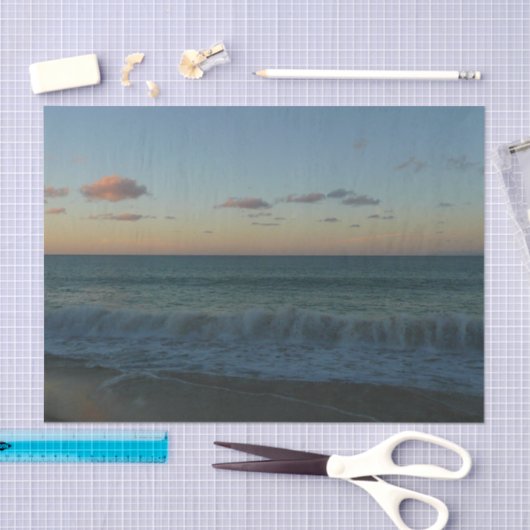 Golven kruipen in het Zonnestrand Landschap Tissuepapier (Craft)