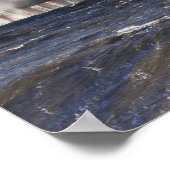 Golven kruipen tegen Roker Lighthouse Poster (Hoek)