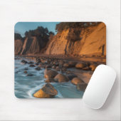 Golven langs het strand, Californië Muismat (Met muis)