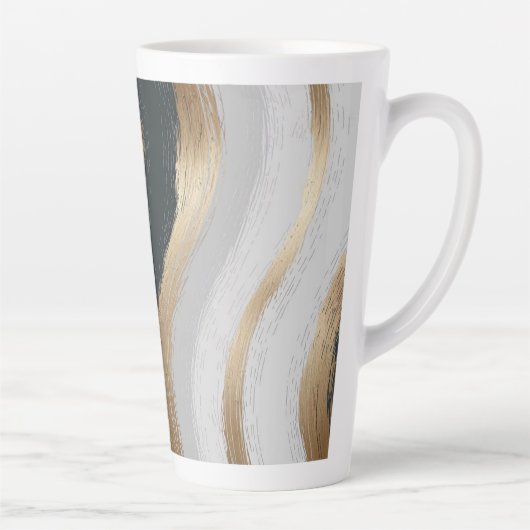 Golven Latte Mok (Rechts)