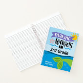 Golven maken op de basisschool, klas & naam notitieboek (Binnen)