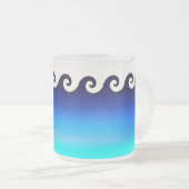 Golven Matglas Koffiemok (Voorkant rechts)