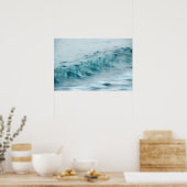 Golven met lange belichting poster (Keuken)