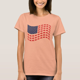 golven met vlag t-shirt