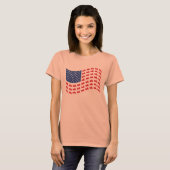 golven met vlag t-shirt (Voorkant volledig)
