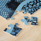 golven: Mozaïek Tegel textuur. Legpuzzel (Zijkant)