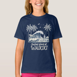 Golven najagen in Waikiki T-shirt