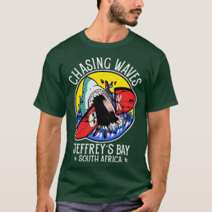 Golven najagen Jeffreys Bay Zuid-Afrika Surfen T-shirt