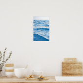 Golven Ocean Zee Natuur Blauw Water Surface Beach Poster (Keuken)