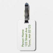 Golven op de kust van Maui Bagagelabel (Achterkant verticaal)