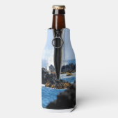 Golven op de kust van Maui Flesjeskoeler (Fles Achterkant)