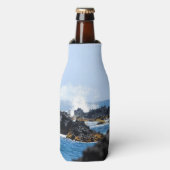 Golven op de kust van Maui Flesjeskoeler (Fles Voorkant)