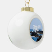 Golven op de kust van Maui Keramische Bal Ornament (Links)