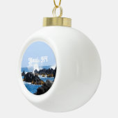Golven op de kust van Maui Keramische Bal Ornament (Rechts)