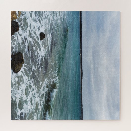 golven op de oceaan, legpuzzel (Horizontaal)