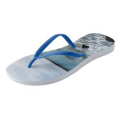 golven op de oceaan, teenslippers (Schuin)