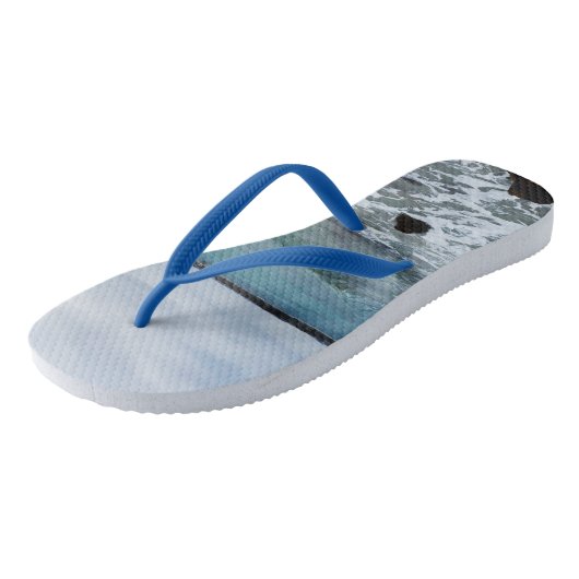 golven op de oceaan, teenslippers (Schuin)