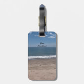 Golven op de strandbagagelabel bagagelabel (Achterkant verticaal)