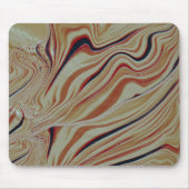 Golven op een gemengde basis in grijs ocher oranje muismat (Voorkant)